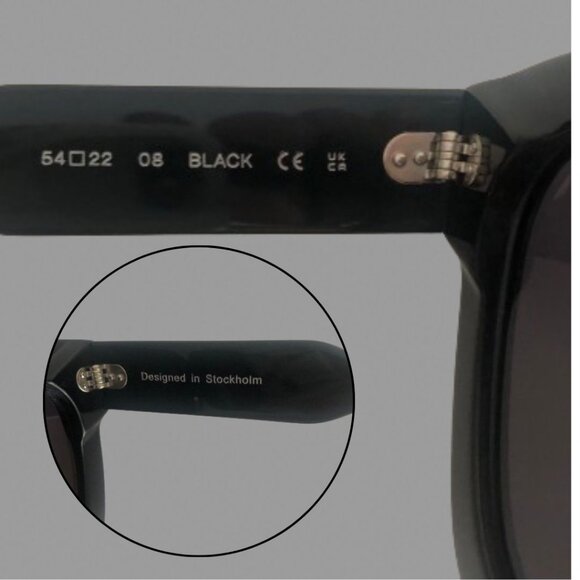 NWT - CHIMI 08 Black Sunglasses (54mm-22mm) - Picture 7 of 17